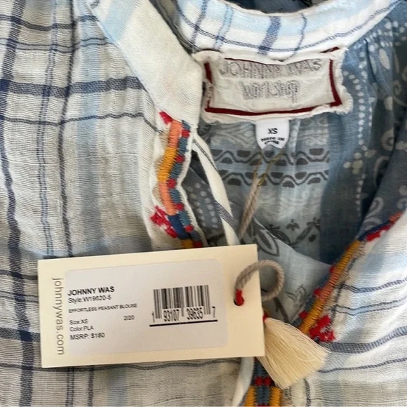 NWT Johnny Was Effortless Peasant Blouse - Picture 5 of 8